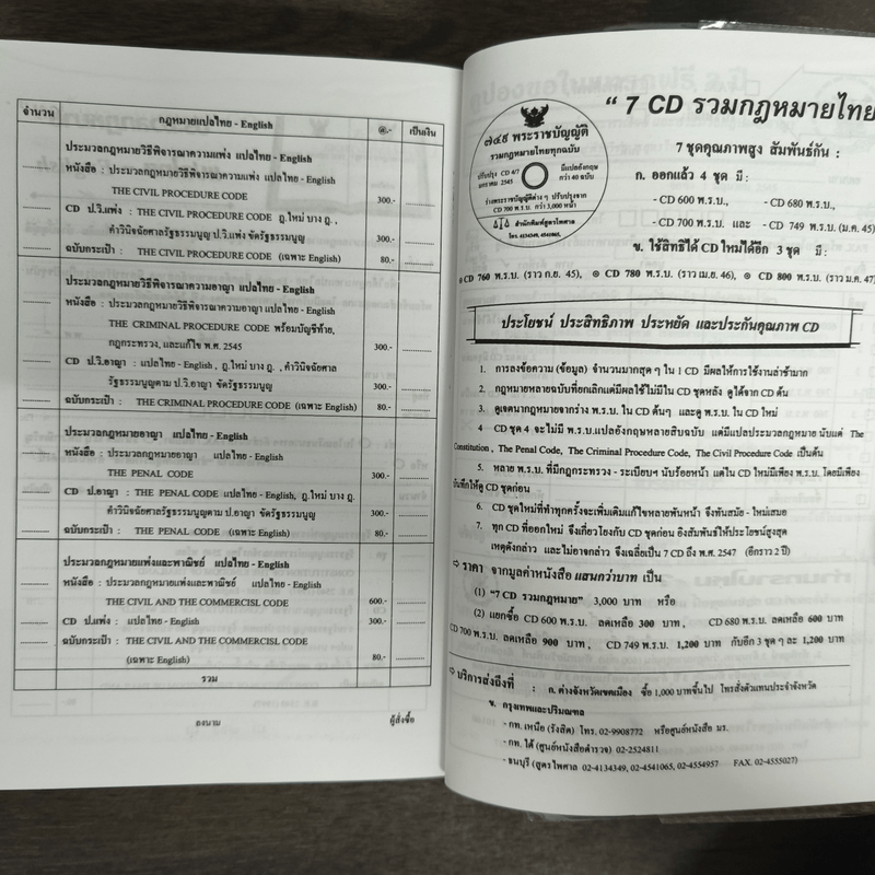 ประมวลกฎหมายแพ่งและพาณิชย์ ประมวลกฎหมายอาญา - ดร.ประวีณวัชร์ อิศรางกูร ณ อยุธยา