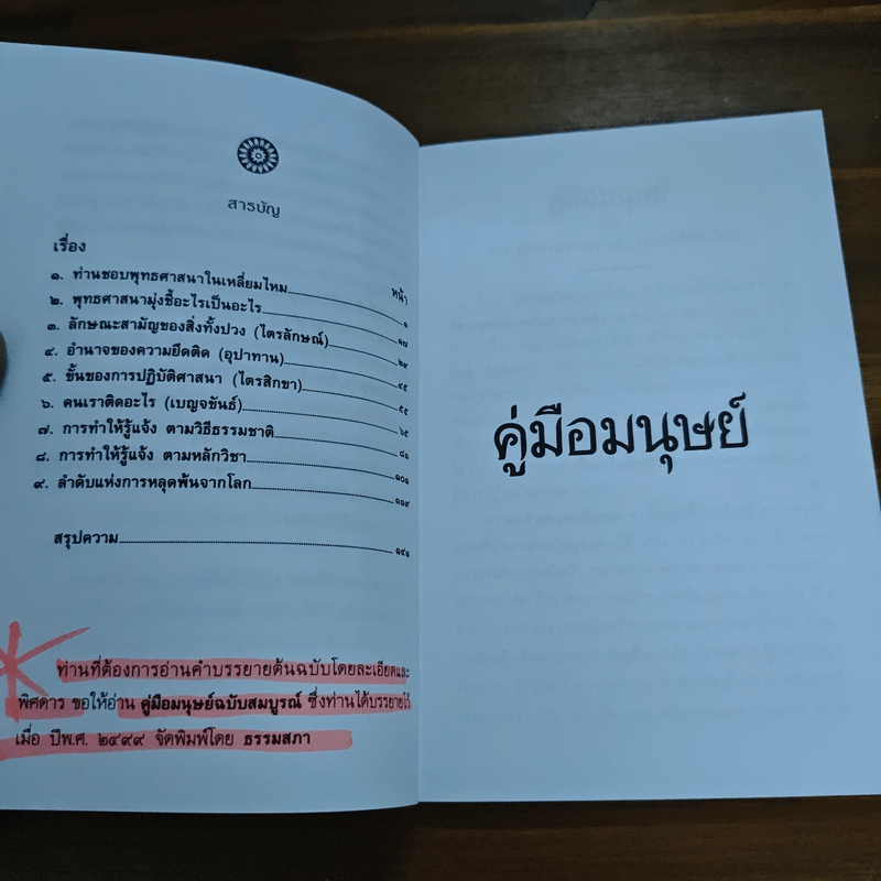 คู่มือมนุษย์ - ท่านพุทธทาสภิกขุ