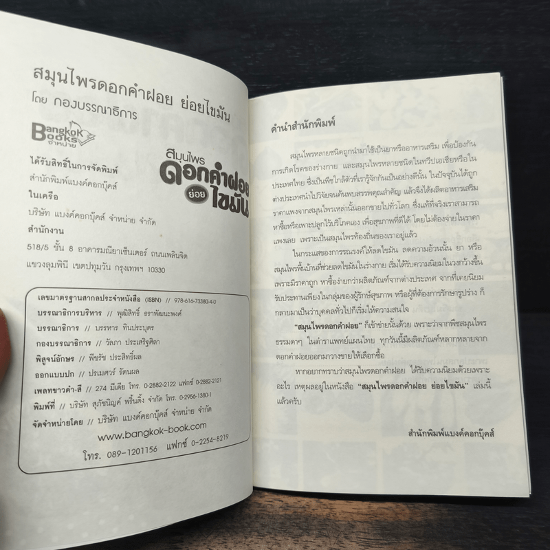 สมุนไพรดอกคำฝอย ย่อยไขมัน