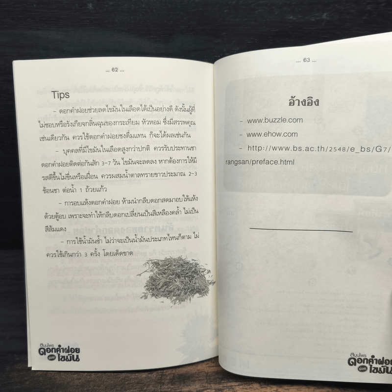 สมุนไพรดอกคำฝอย ย่อยไขมัน