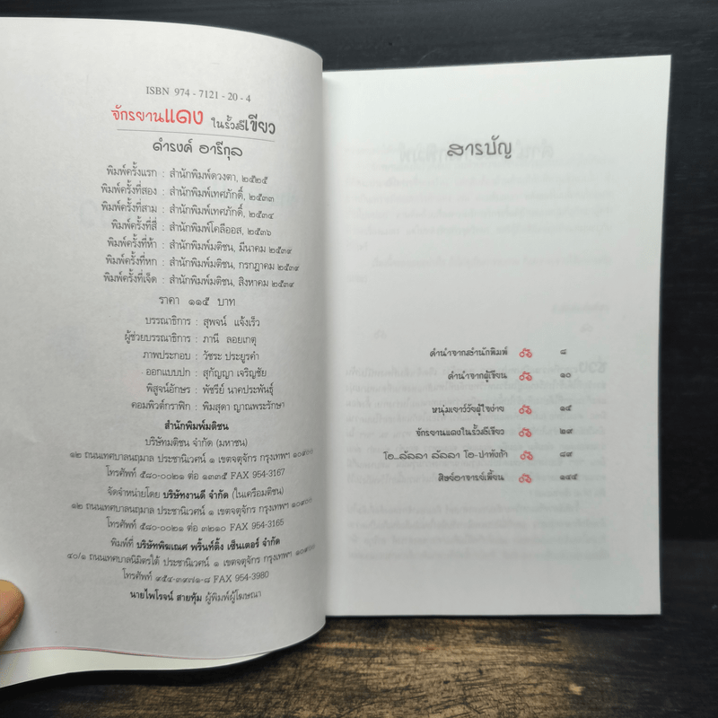 จักรยานแดงในรั้วสีเขียว - ดำรงค์ อารีกุล