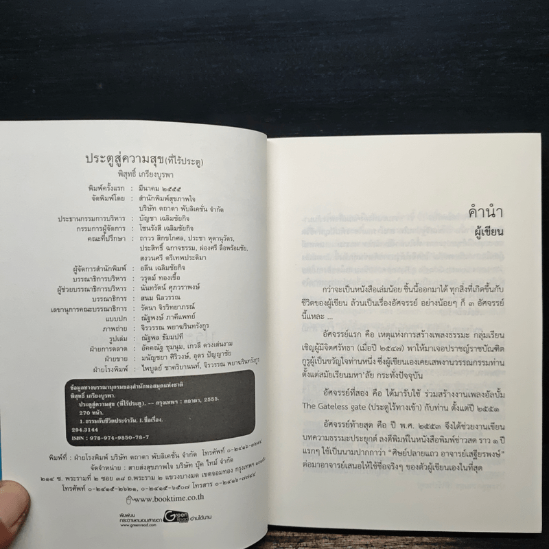 ประตูสู่ความสุข(ที่ไร้ประตู) - พิสุทธิ์ เกรียงบูรพา