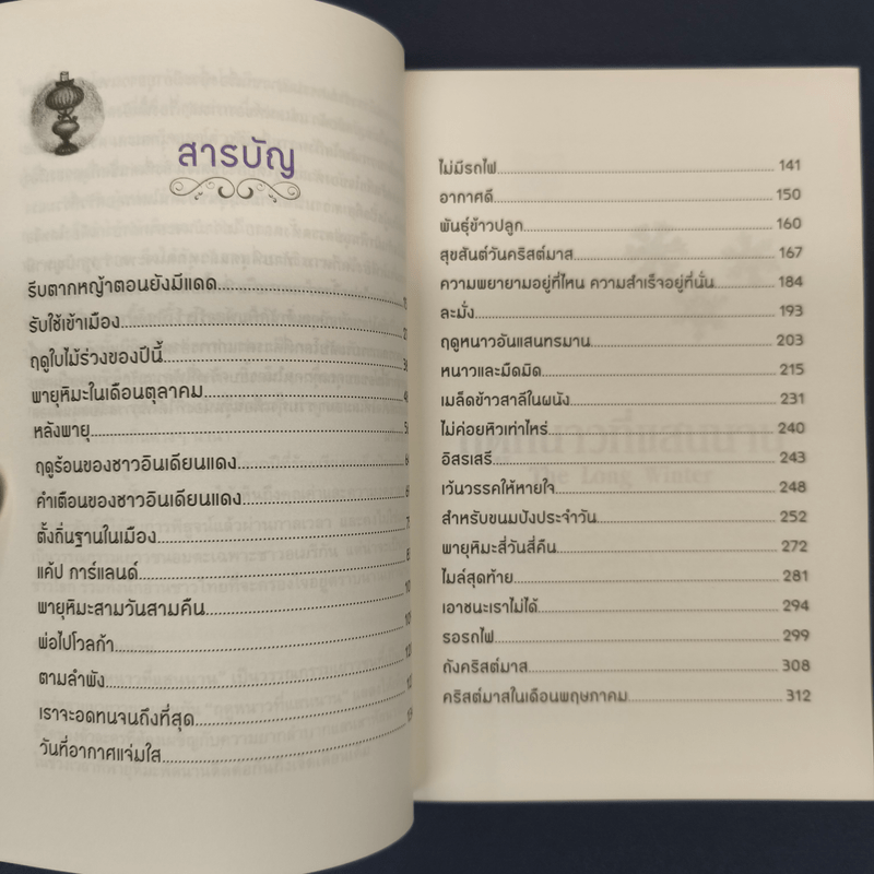 ฤดูหนาวที่แสนนาน - ลอร่า อิงกัลล์ส ไวล์เดอร์, ปวีณา ชุณศาสตร์