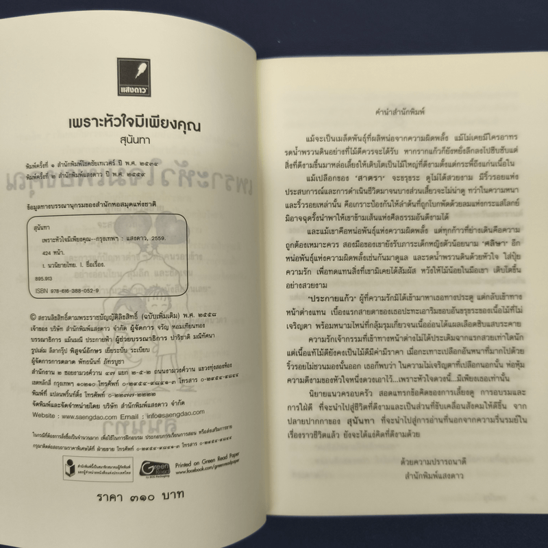 เพราะหัวใจมีเพียงคุณ - สุนันทา