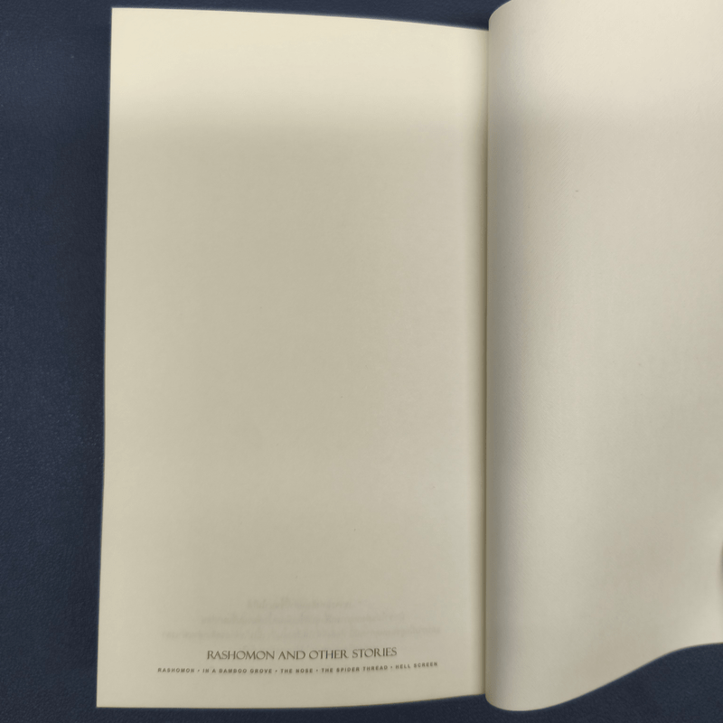 ราโชมอน และเรื่องสั้นอื่นๆ Rashomon and other stories - ริวโนะสุเกะ อะคุตะงะวะ
