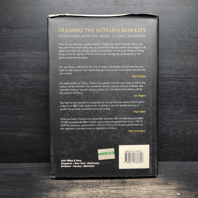 Trading the World's Markets: Interviews with the Great Global Investors - Leo Gough