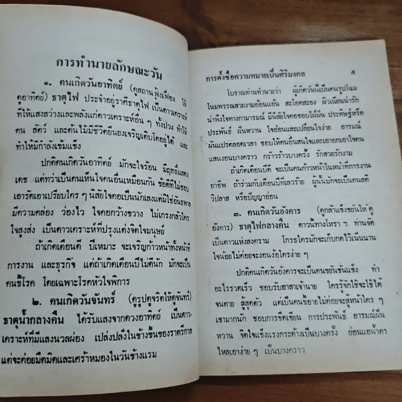 การตั้งชื่อ พร้อมความหมายเป็นสิริมงคล