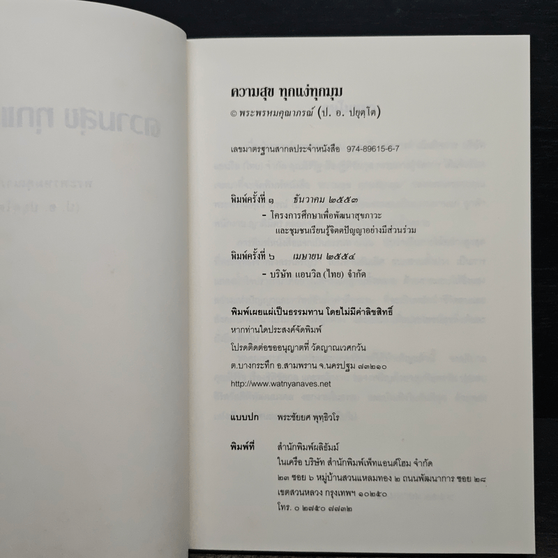 ความสุขทุกแง่ทุกมุม - พระพรหมคุณาภรณ์ (ป.อ.ปยุตฺโต)