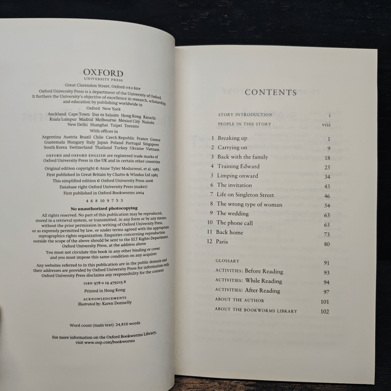 The Accidental Tourist by Anne Tyler - Oxford Bookworms Stage 5