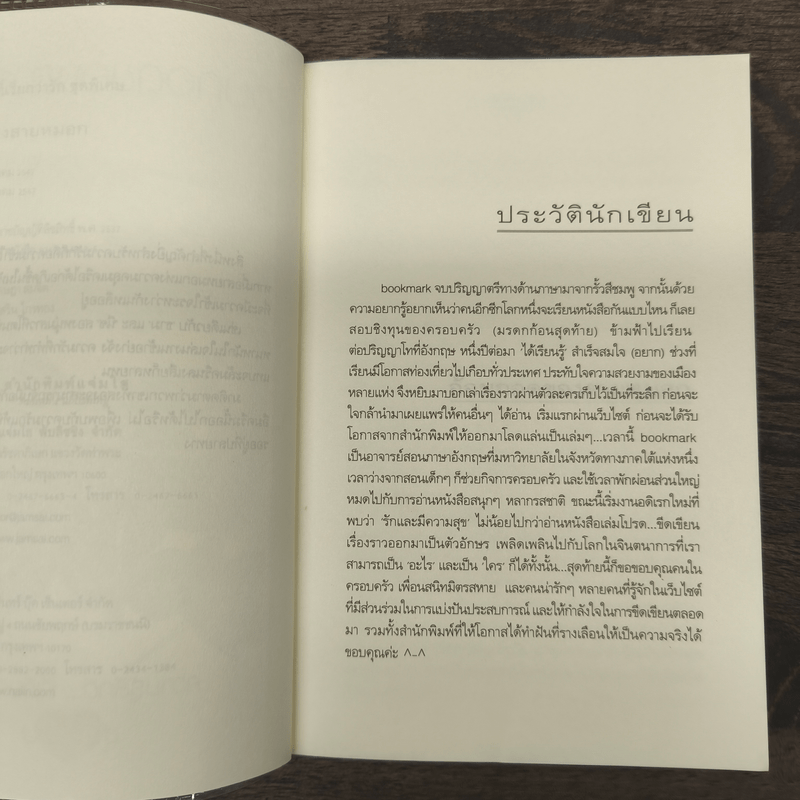 อ้อมกอดของสายหมอก - bookmark
