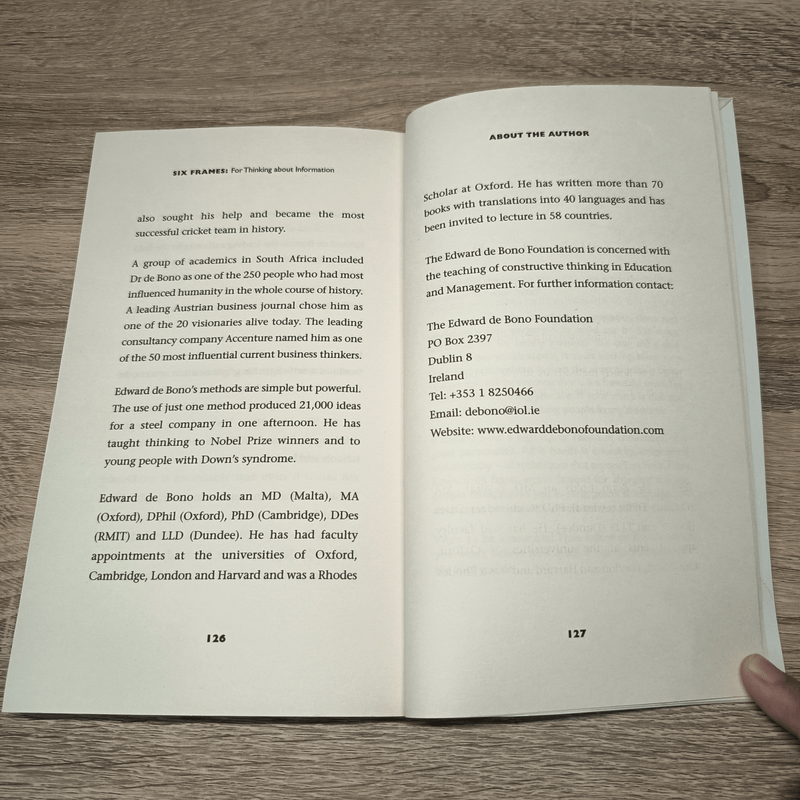 Six Frames - Edward De Bono