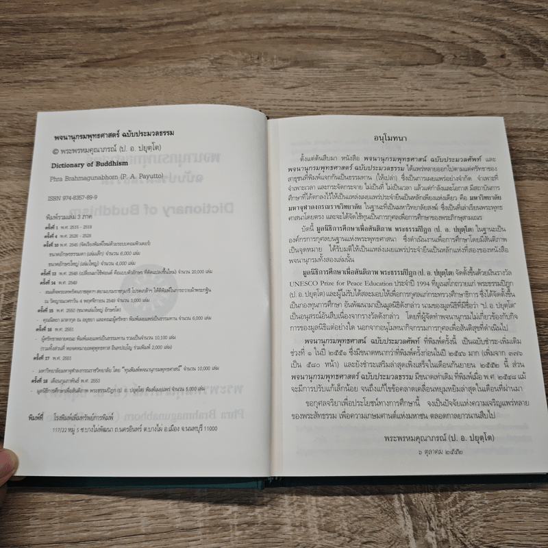 พจนานุกรมพุทธศาสตร์ ฉบับประมวลธรรม - พระธรรมปิฎก (ป.อ.ปยุตโต)