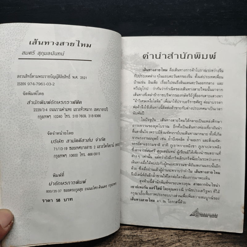 สารคดีท่องเที่ยวหลังม่านไม้ไผ่ เส้นทางสายไหม - สมศรี สุกุมลนันทน์