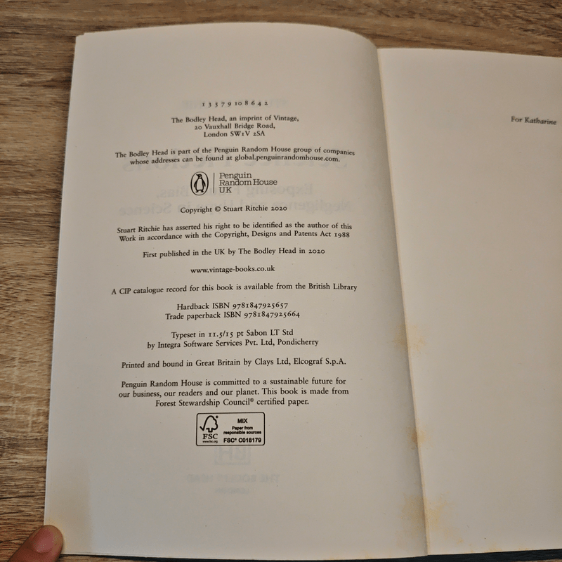 Science Fictions - Stuart Ritchie