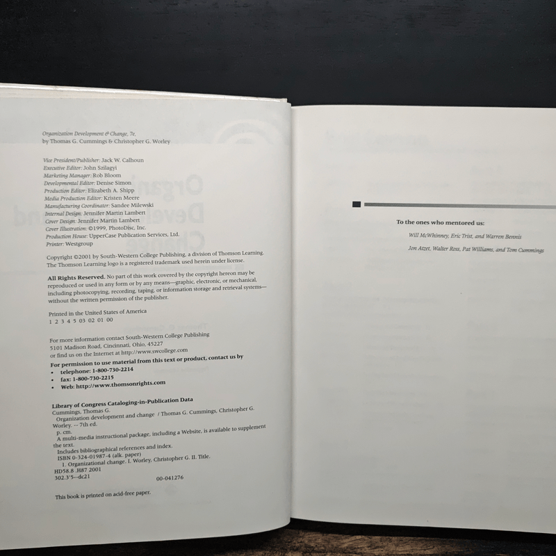 Organization Development & Change - Thomas G. Cummings, Chris Worley