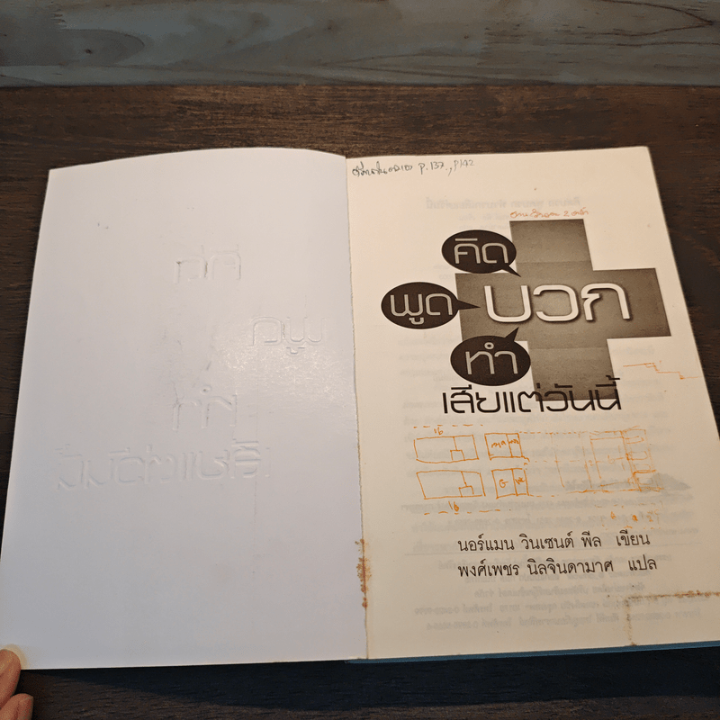 คิดบวก พูดบวก ทำบวก เสียแต่วันนี้ - นอร์แมน วินเซนต์พีล