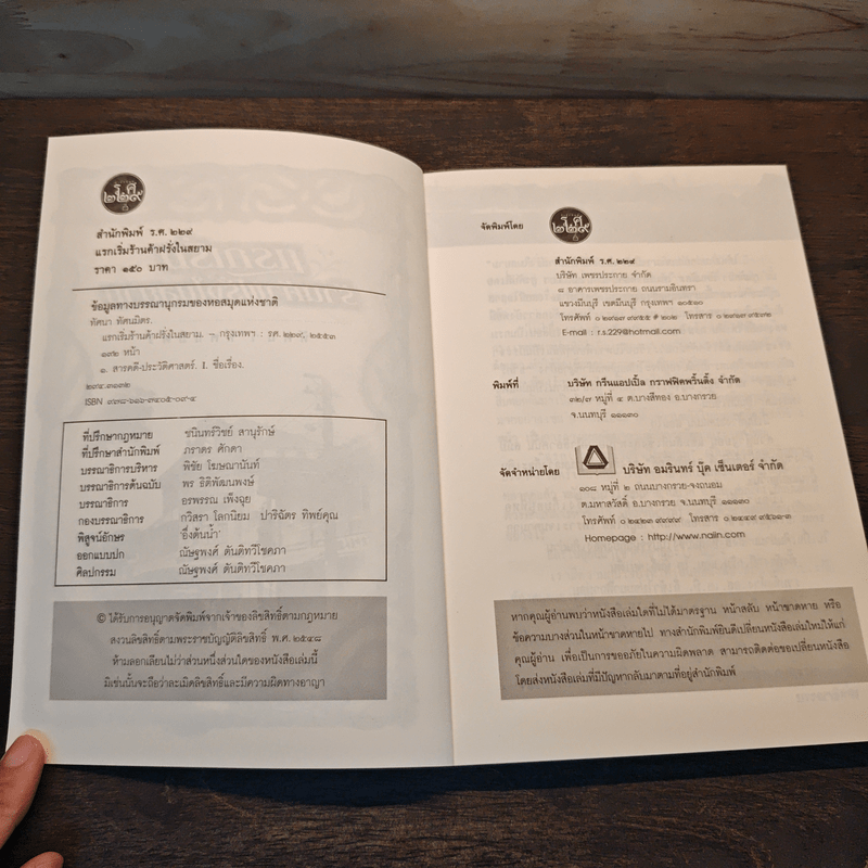 แรกเริ่มร้านค้าฝรั่งในสยาม - ทัศนา ทัศนมิตร