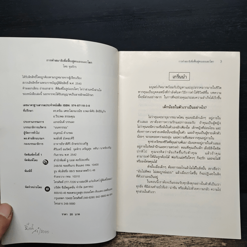 การทำสมาธิ เพื่อฟื้นฟูตนเอง และโลก