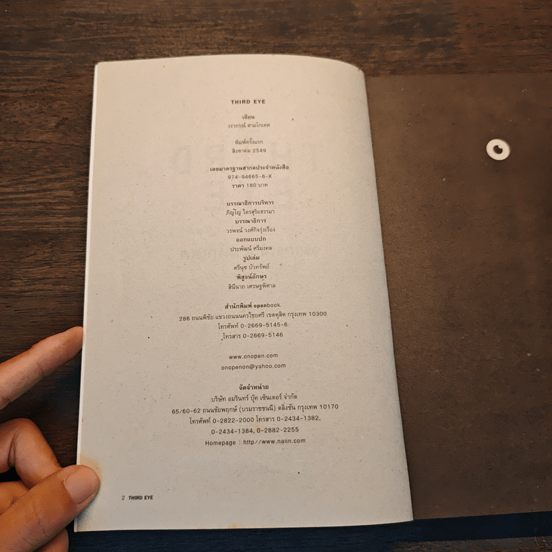 Third Eye - วรากรณ์ สามโกเศศ