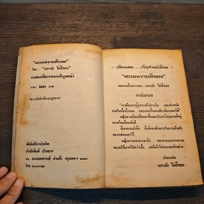 ทะเลทรายสีทอง - นภาลัย ไผ่สีทอง