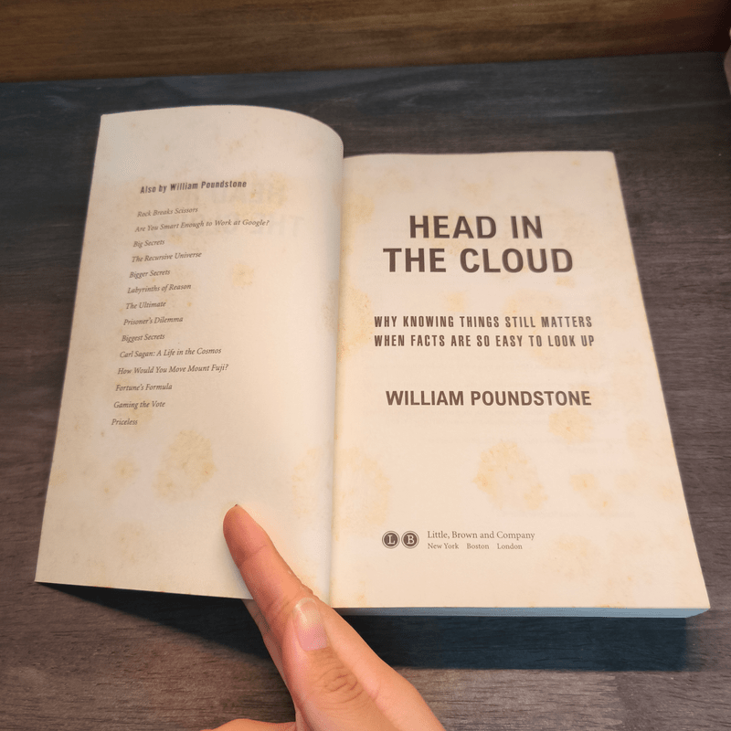 Head in the Cloud - William Poundstone