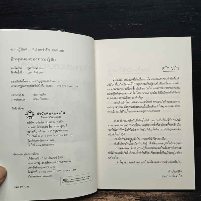 อีกมุมมองของความรู้สึก - ninaM, ญาณิน