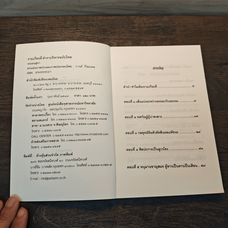 รามเกียรติ์ ตำราบริหารฉบับไทย - หนอนสุรา