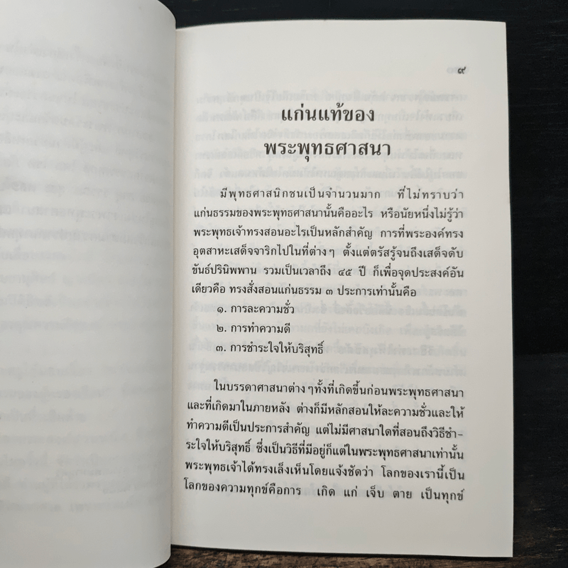 แก่นแท้ของพระพุทธศาสนา - หลวงตามหาบัว