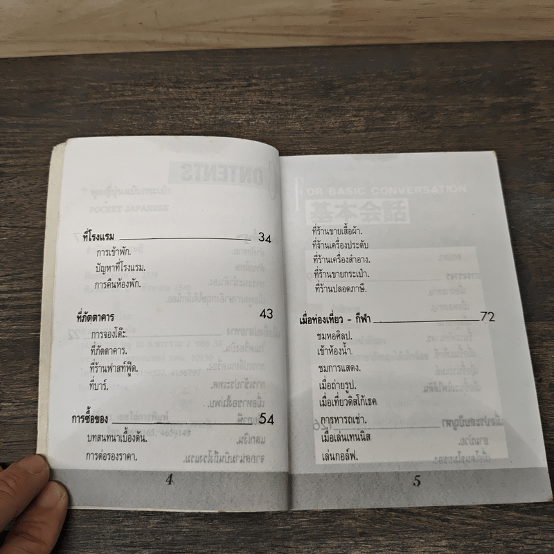 Pocket Japanese พูดญี่ปุ่นฉบับกระเป๋า