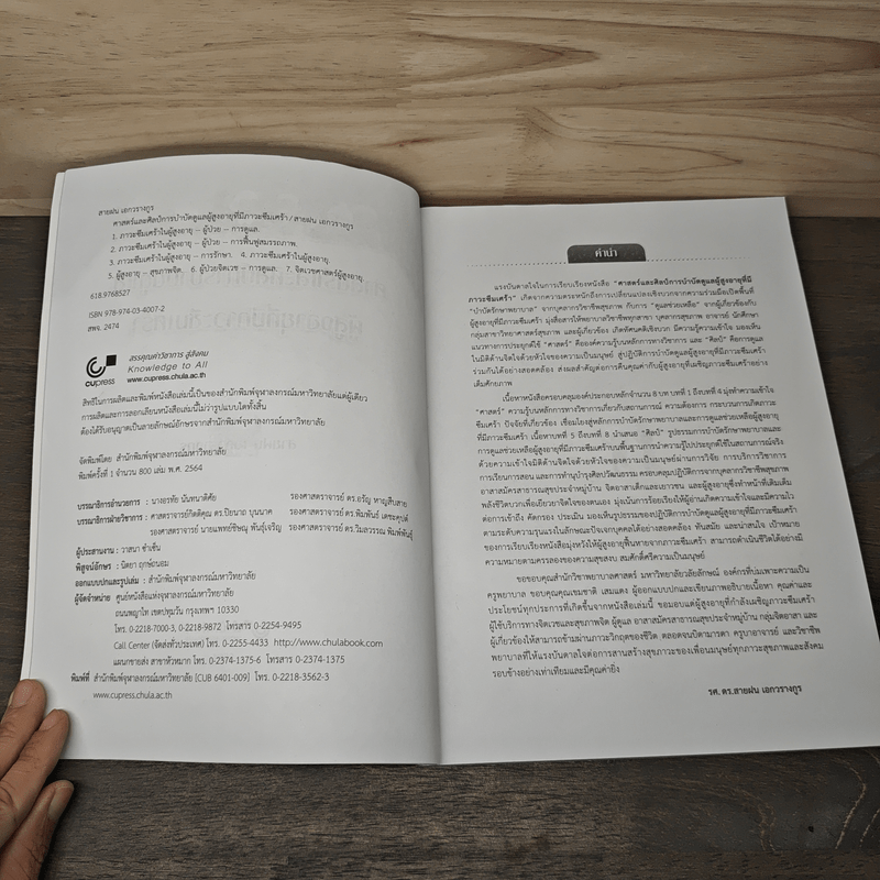 ศาสตร์และศิลป์การบำบัดดูแลผู้สูงอายุที่มีภาวะซึมเศร้า - สายฝน เอกวรางกูร