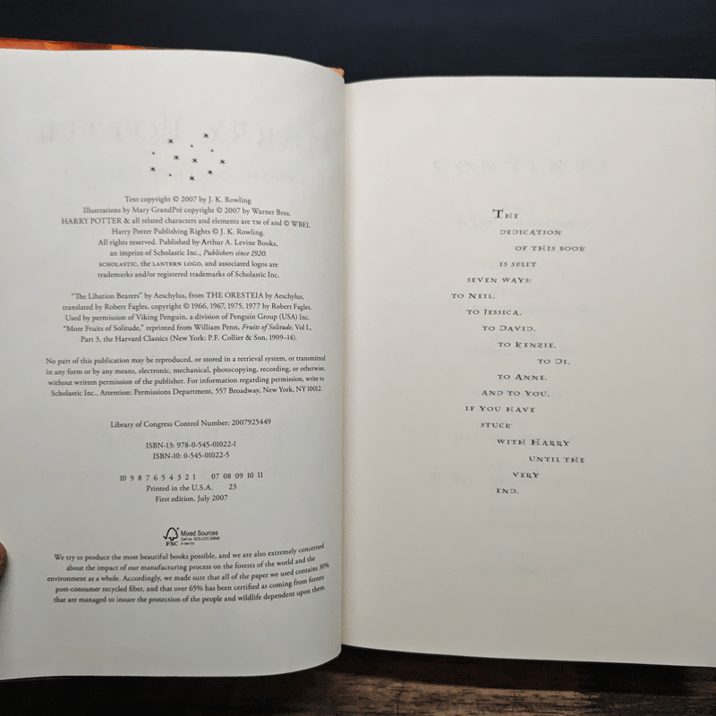 Harry Potter and the Deathly Hallows - J.K.Rowling