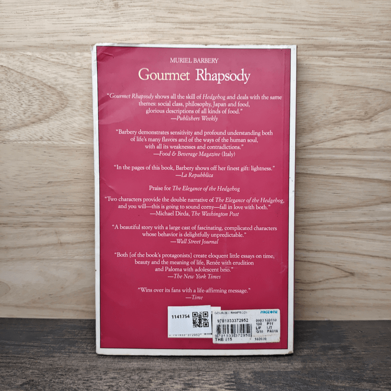 Gourmet Rhapsody - Muriel Barbery