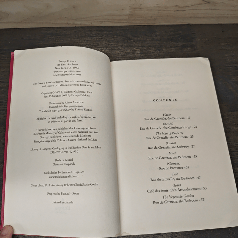 Gourmet Rhapsody - Muriel Barbery