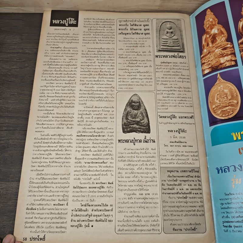 นิตยสารพระเครื่อง ปรกโพธิ์ ฉบับที่ 11