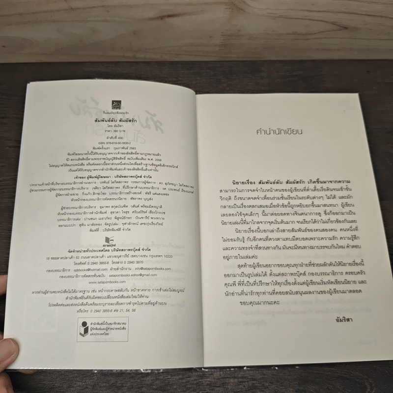 สัมพันธ์ลับสัมผัสรัก - อัมริสา