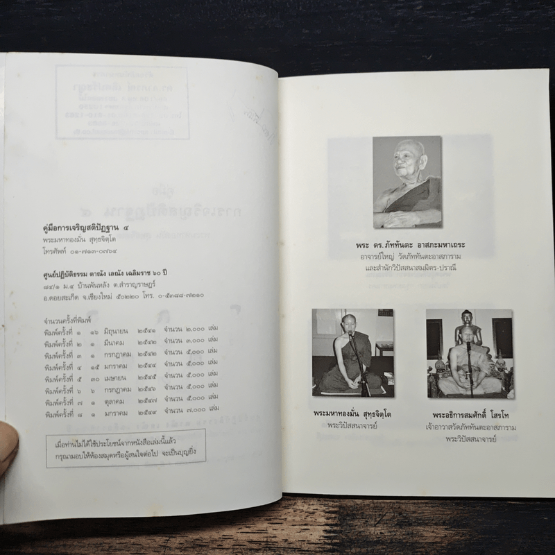 คู่มือการเจริญสติปัฏฐาน 4 - พระมหาทองมั่น สุทธจิตโต