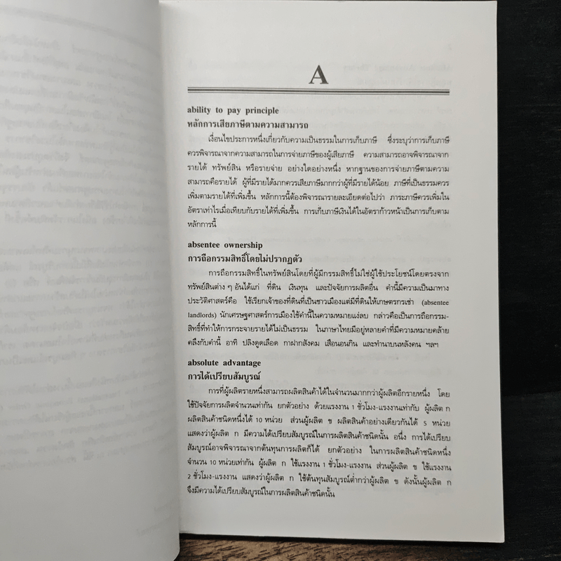 พจนานุกรมศัพท์เศรษฐศาสตร์ - วันรักษ์ มิ่งมณีนาคิน