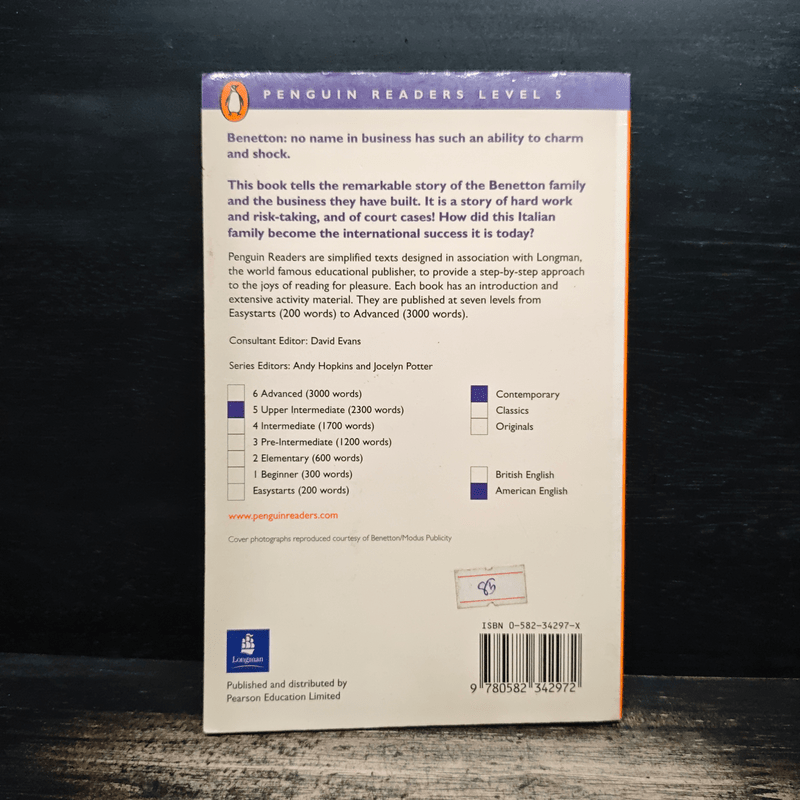 Benetton (Penguin Readers Level 5) - Jonathan Mantle