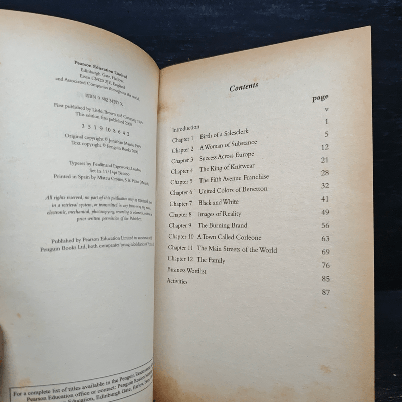 Benetton (Penguin Readers Level 5) - Jonathan Mantle