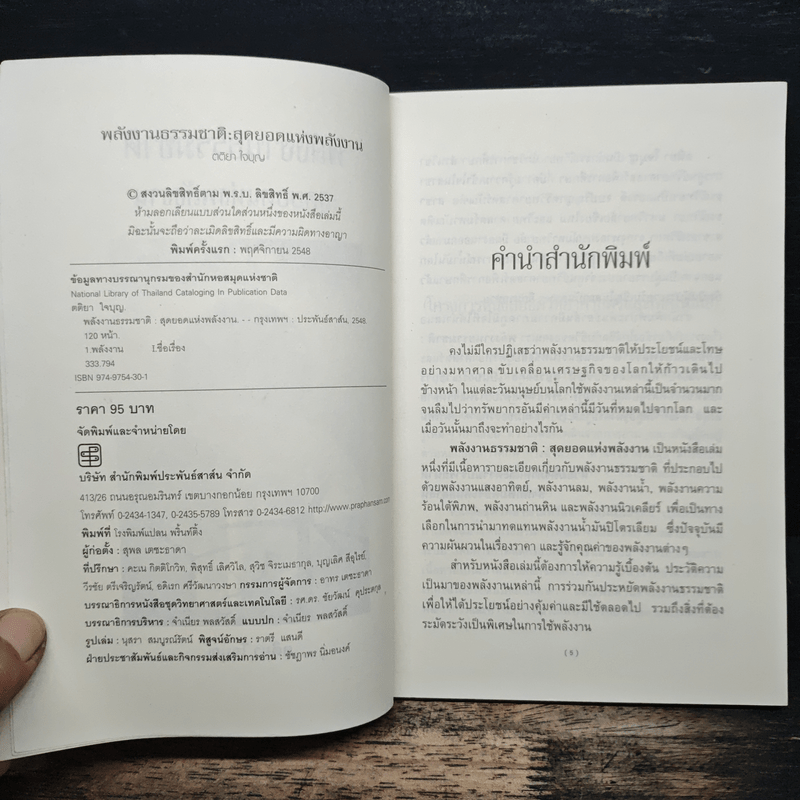 พลังงานธรรมชาติ: สุดยอดแห่งพลังงาน - ตติยา ใจบุญ