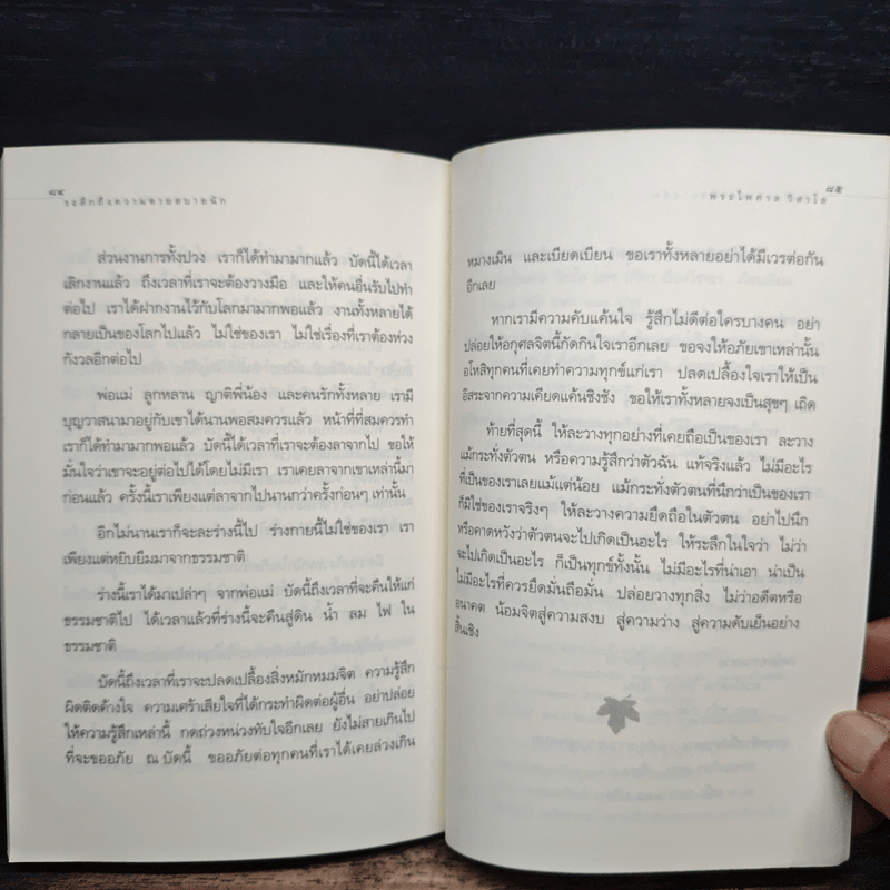 ระลึกถึงความตายสบายนัก การเจริญมรณสติในชีวิตประจำวัน - พระไพศาล วิสาโล