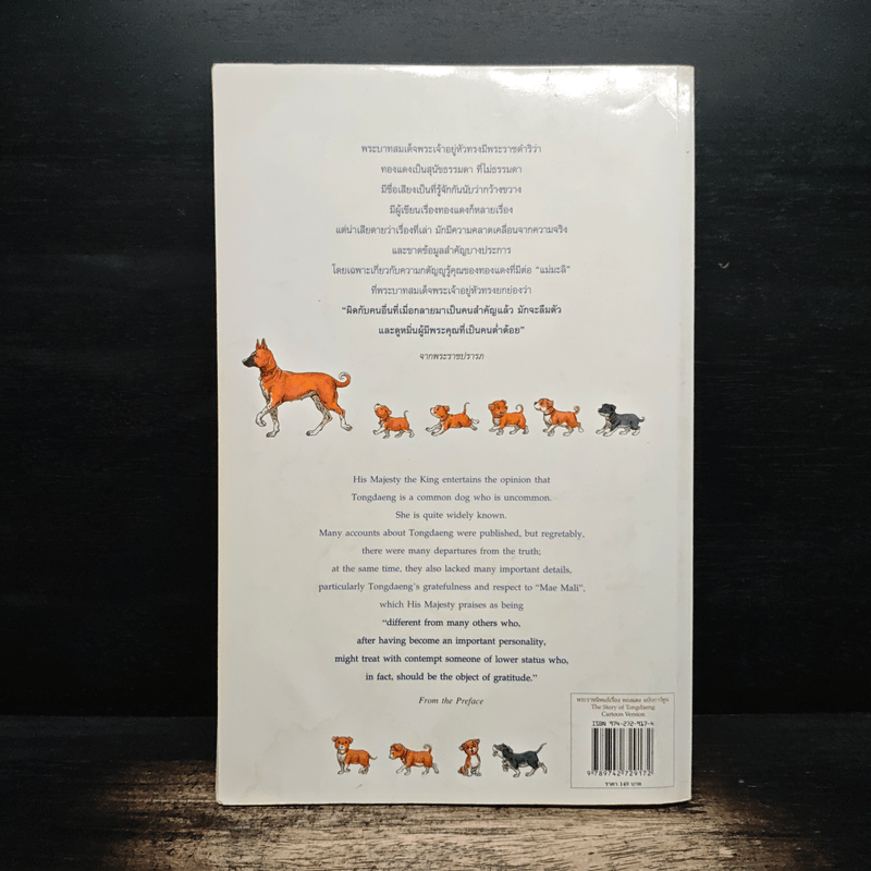 เรื่อง ทองแดง The Story of Tongdaeng ฉบับการ์ตูน ภาพสี