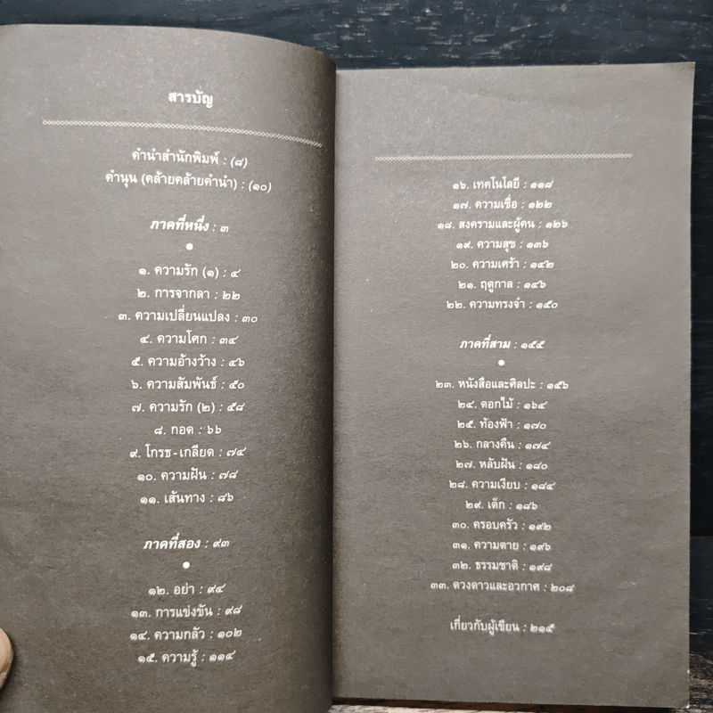 สิ่งที่ค้นพบระหว่างนั่งเฉยเฉย - นิ้วกลม