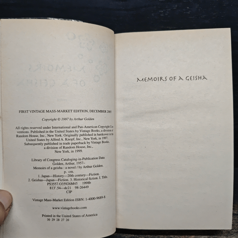 Memoirs of a Geisha - Arthur Golden