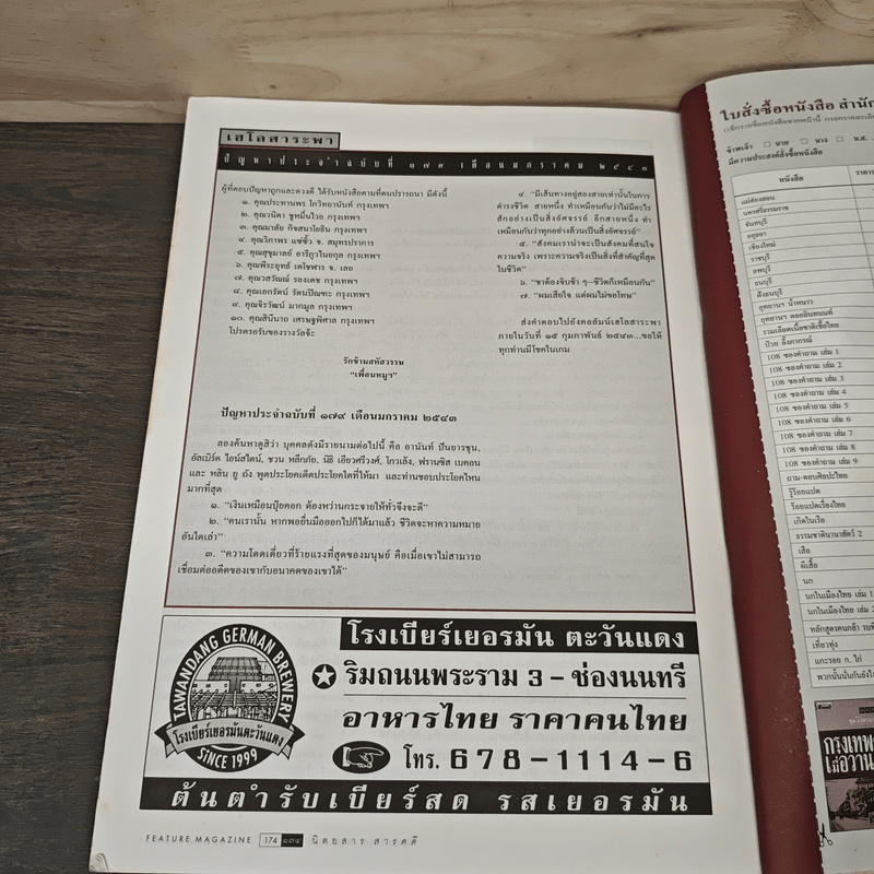 Feature Magazine สารคดี ฉบับที่ 174 ปีที่ 15 ม.ค.2543